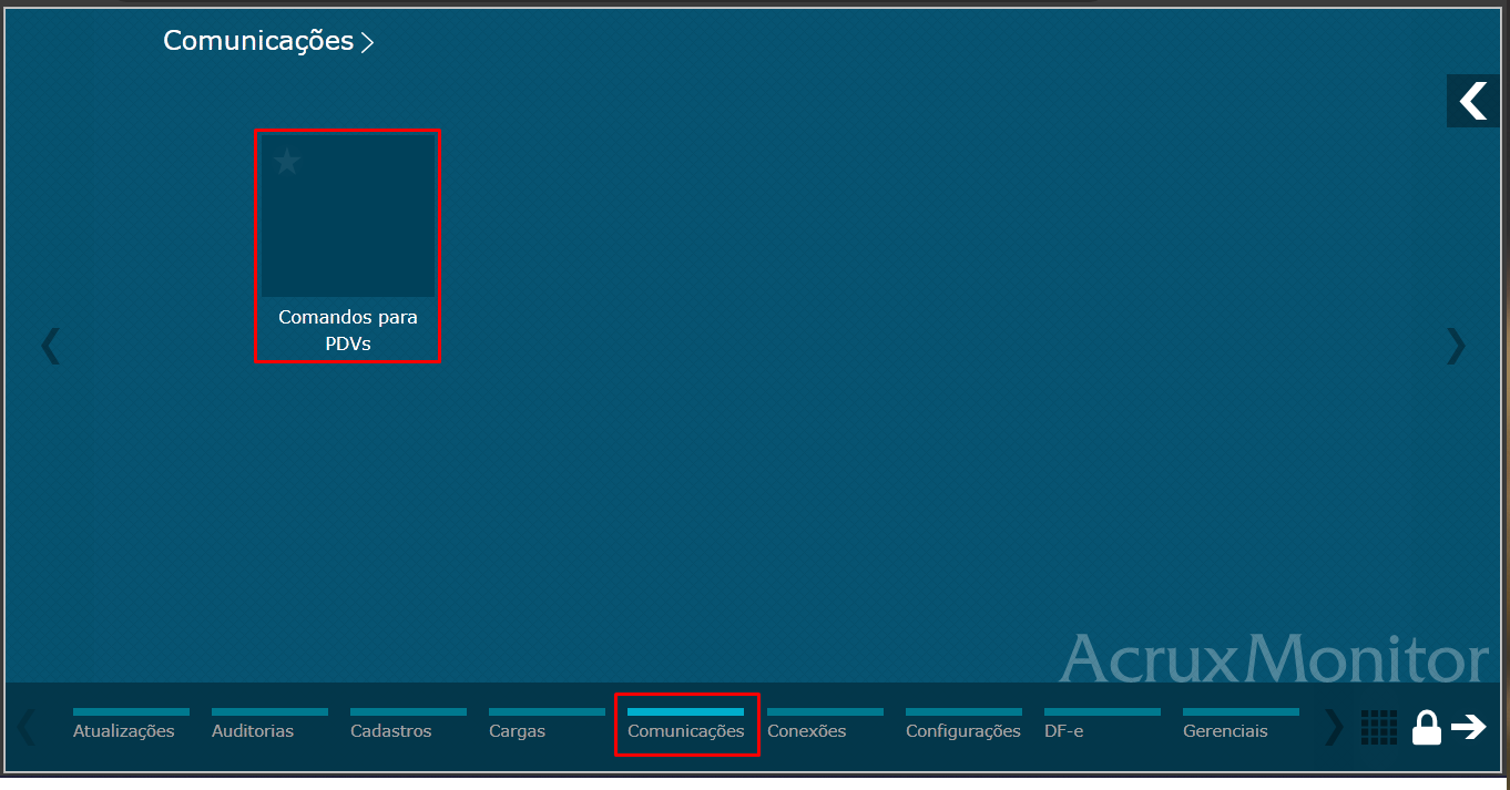 Imagem 12 - Enviando as configurações para o PDV